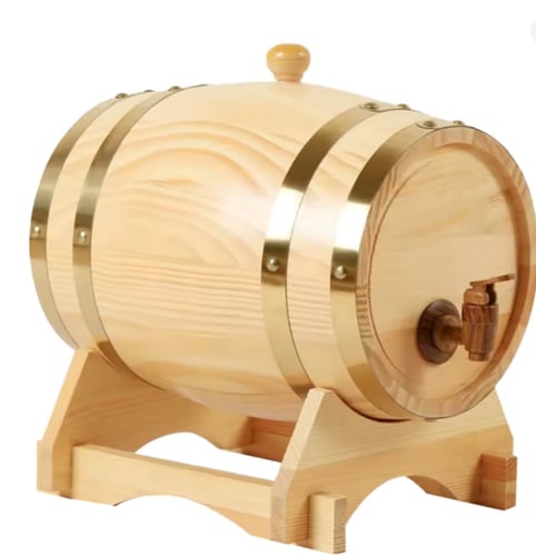 برميل تعتيق المشروبات الخشبي