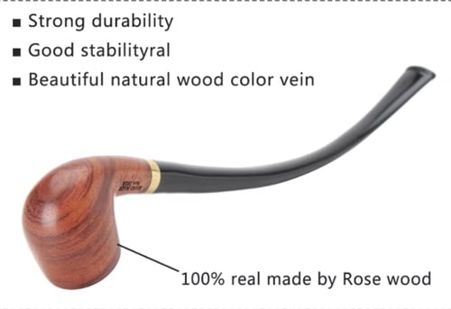 غليون MUXIANG الروزوود الكلاسيكي الطويل موديل 302B...