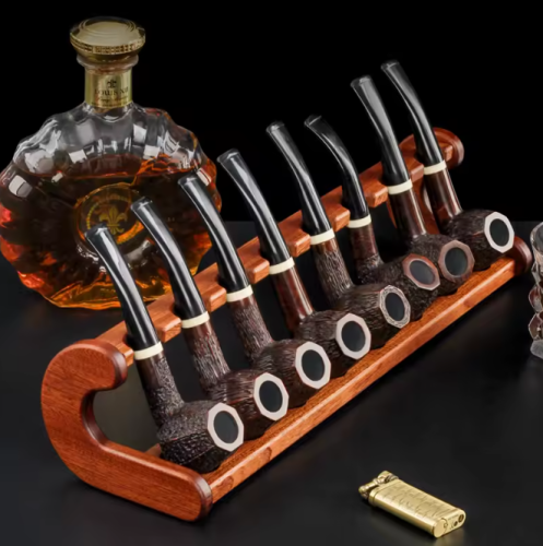 ستاند غلايين خشب سابيلي الفاخر 8 فتحات لترتيب وحفظ...