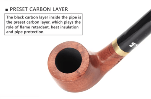 غليون MUXIANG الروزوود الكلاسيكي الطويل موديل 302B...