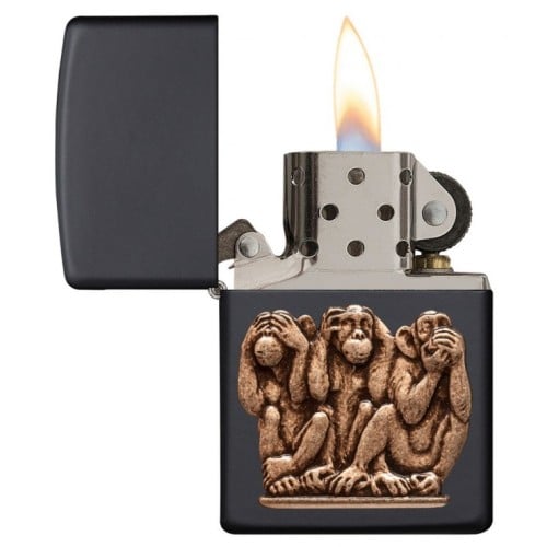 ولاعة زيبو 29409 - ZIPPO LIGHTER HIGH THREE MONKYS...