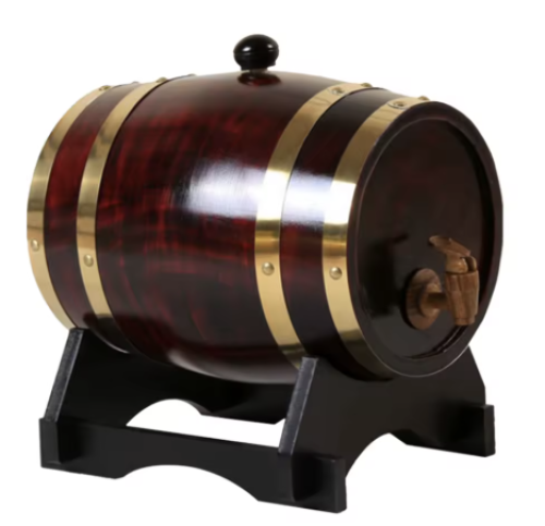 برميل تعتيق المشروبات الخشبي