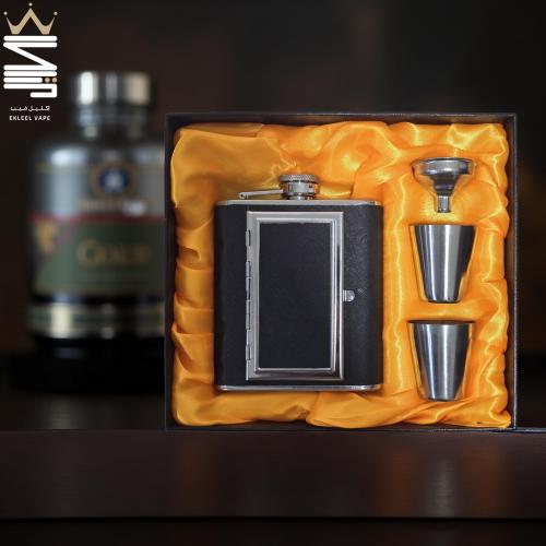 قارورة فولاذية مع كاسات - Steel flask with steel c...