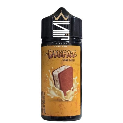 نكهة ساندوتش فانيلا ايس كريم من شركة بيق فات 100مل