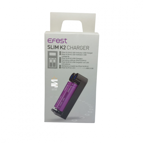 شاحن بطاريات ثنائي من شركة ايفست - EFEST SLIM K2 C...