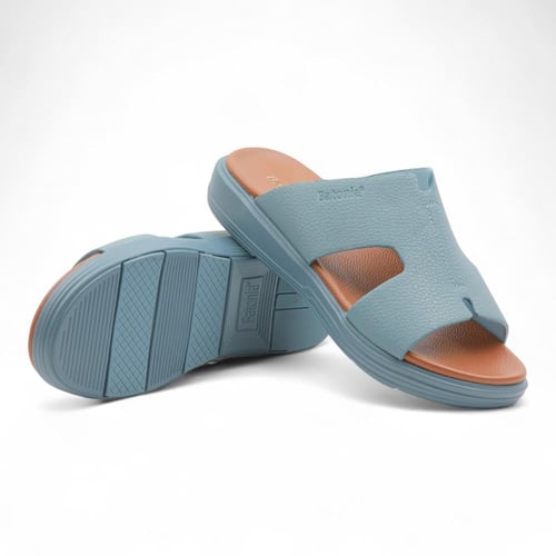 حذاء خليجي من باتونيا - سماوي