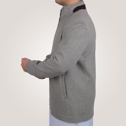 جاكيت رجالي قصير من باتونيا - بني