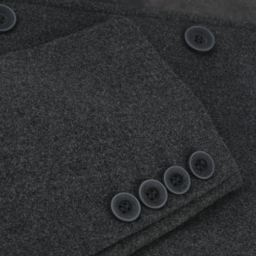 جاكيت رجالي طويل من باتونيا - رصاصي غامق