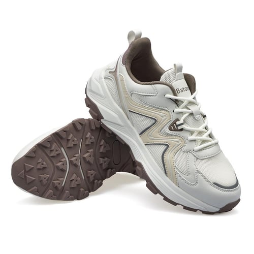 حذاء رياضي رجالي من باتونيا - أبيض و بيج