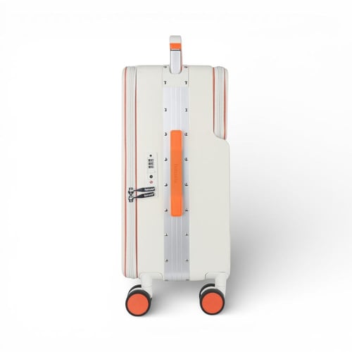 حقيبة سفر من باتونيا -أبيض وبرتقالي