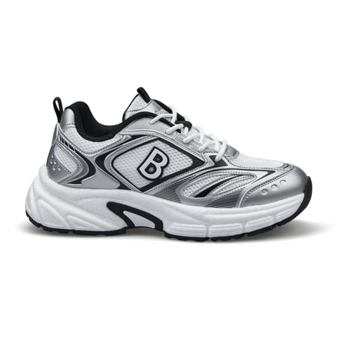 حذاء نسائي رياضي من باتونيا - اسود مع فضي