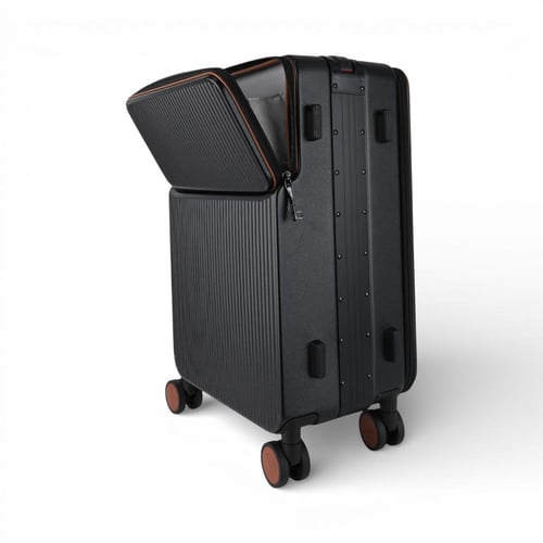 حقيبة سفر من باتونيا -أسود وبني