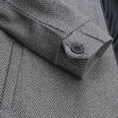 جاكيت رجالي قصير من باتونيا - رصاصي