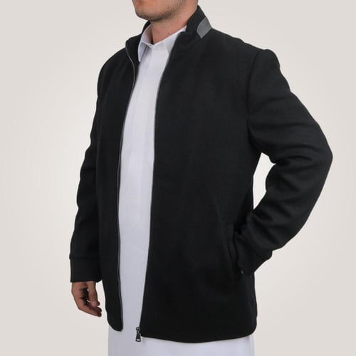 جاكيت رجالي قصير من باتونيا - اسود
