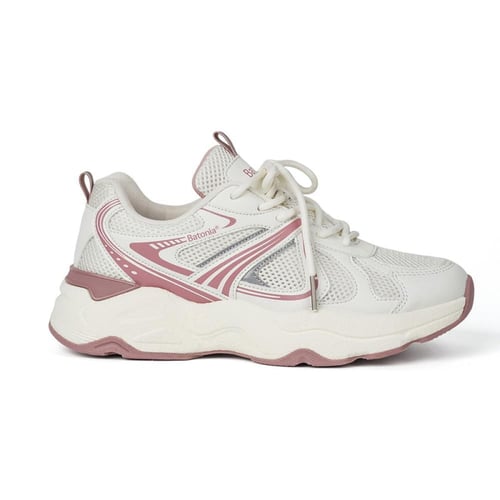حذاء رياضي نسائي من باتونيا - أبيض و وردي