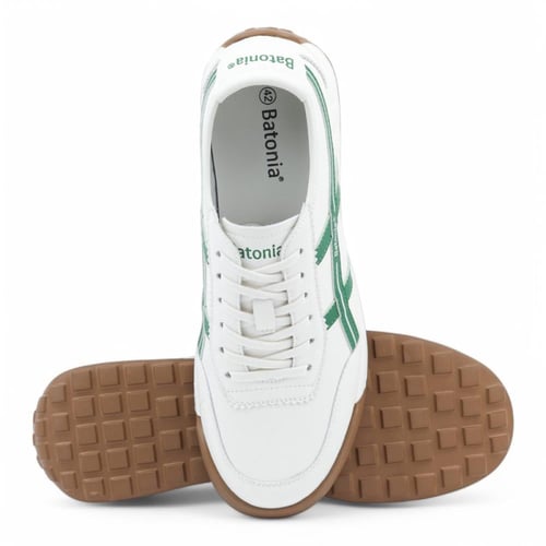 حذاء رياضي من باتونيا - أبيض و أخضر