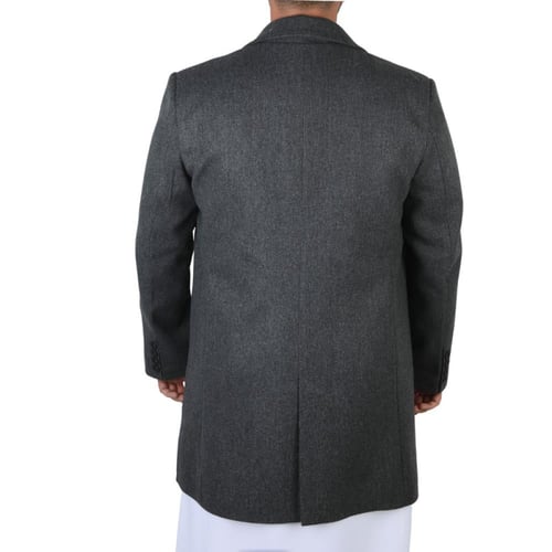 جاكيت رجالي طويل من باتونيا - رصاصي غامق