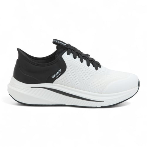 حذاء رياضي رجالي من باتونيا - أبيض و أسود