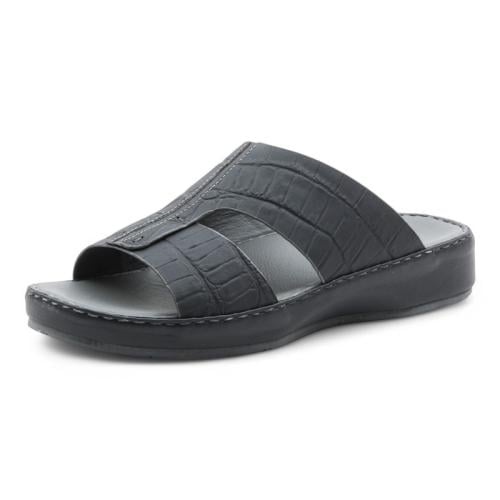 حذاء خليجي جلد طبيعي من باتونيا - رمادي