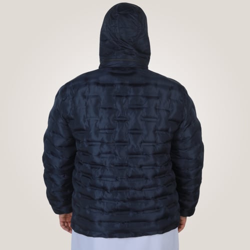 جاكيت رجالي بغطاء للرأس من باتونيا - ازرق