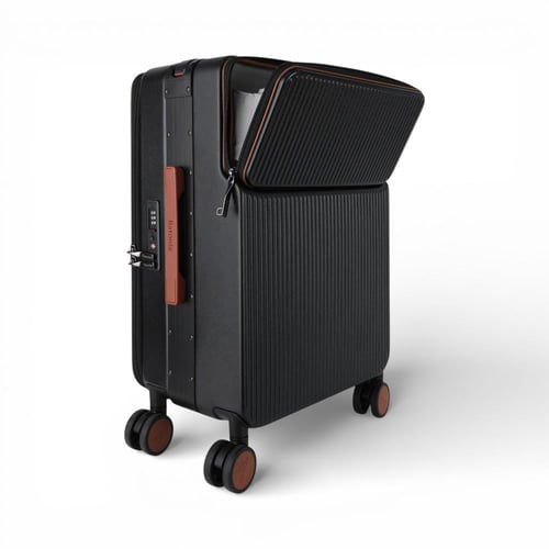 حقيبة سفر من باتونيا -أسود وبني