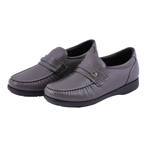 جزمة كلاسيك رجالى بفرش مبطن - رمادي