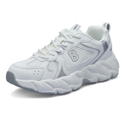 حذاء رياضي رجالي من باتونيا - أبيض ورمادي