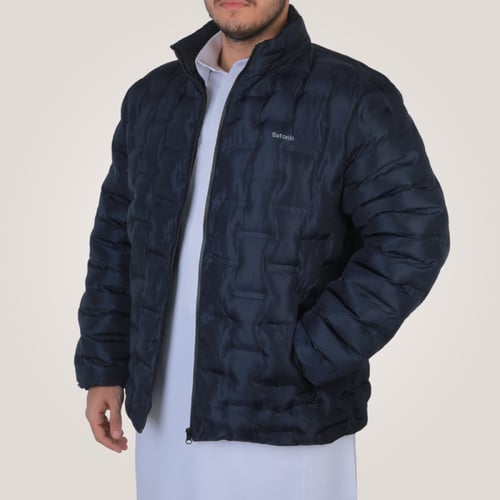 جاكيت رجالي بغطاء للرأس من باتونيا - ازرق