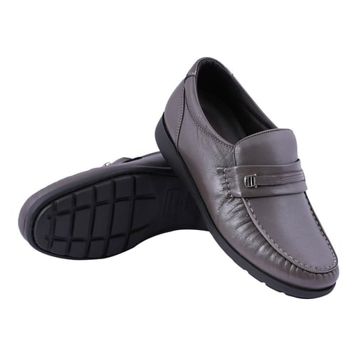 جزمة كلاسيك رجالى بفرش مبطن - رمادي