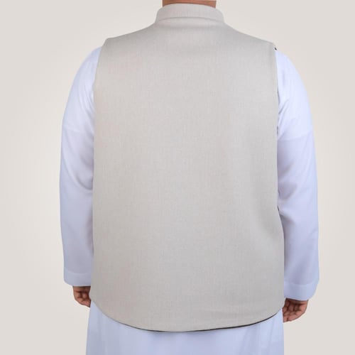 سديري رجالي وجهين بدون ازرار - كوفي و بيج