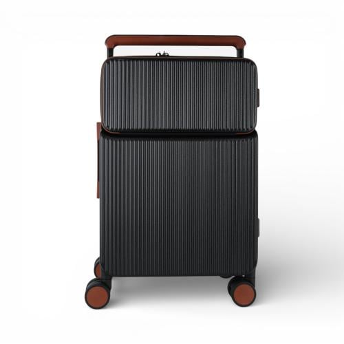 حقيبة سفر من باتونيا -أسود وبني