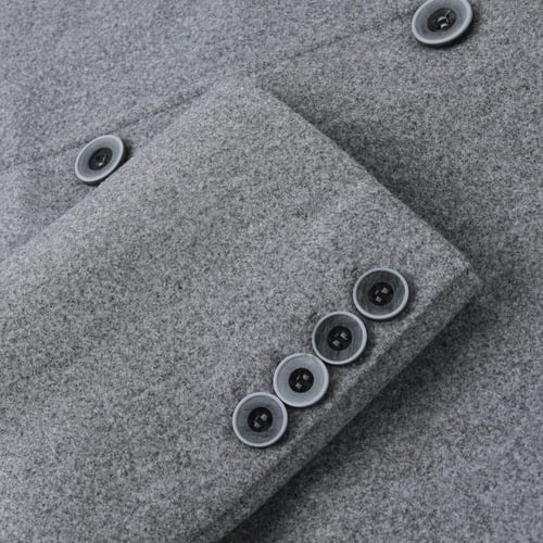 جاكيت رجالي طويل من باتونيا - رصاصي فاتح