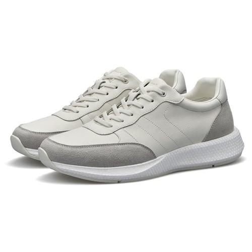 حذاء رياضي كاجوال من باتونيا - ابيض ورمادي
