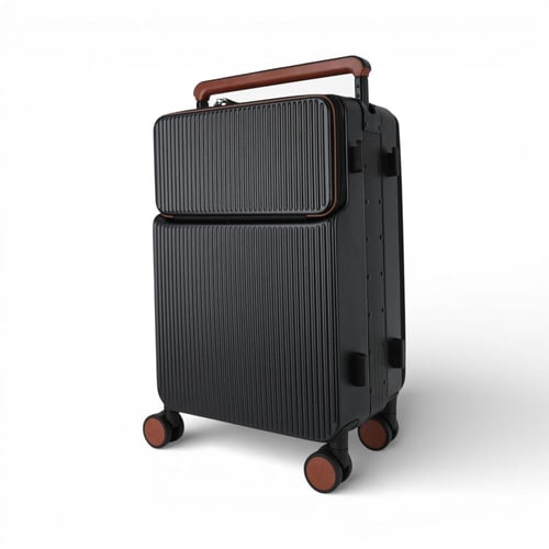 حقيبة سفر من باتونيا -أسود وبني