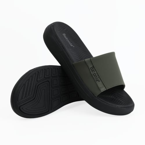 سليبر رجالي من باتونيا - زيتي واسود