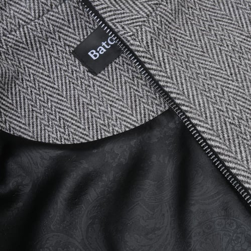 جاكيت رجالي قصير من باتونيا - رصاصي