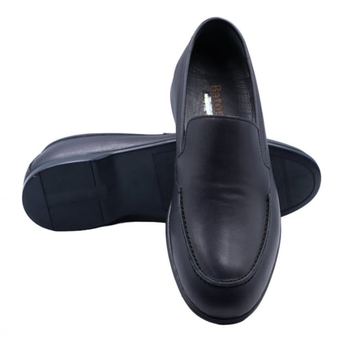 حذاء رسمي سادة حوافه مطرزه بدون رباط - أزرق غامق