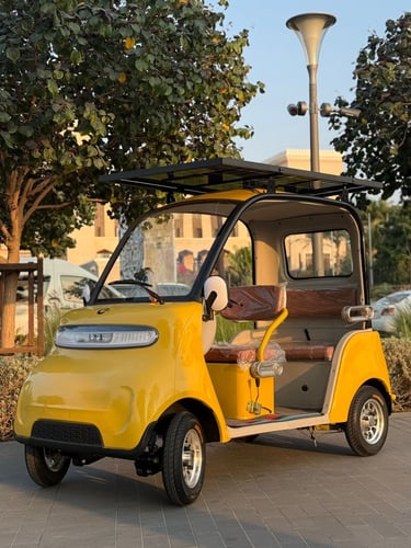 عربة جولف كهربائية بالطاقة الشمسية بطارية ليثيوم