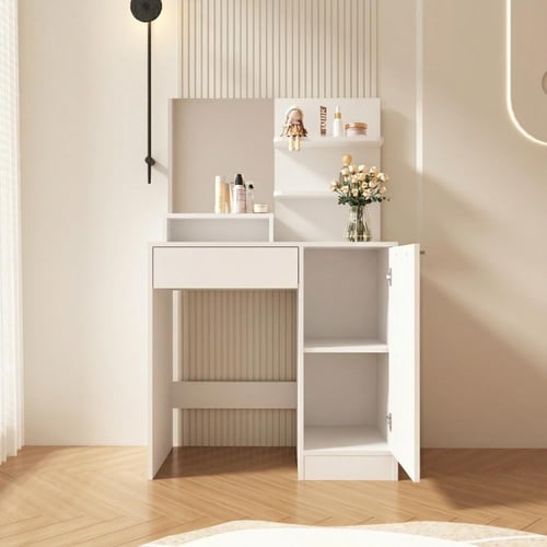 طاولة تزيين - تسريحة - لون أبيض