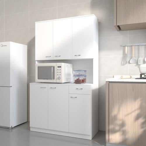 خزانة مطبخ - لون أبيض