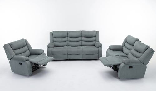 طقم كراسي إسترخاء - 6 أشخاص لون رصاصي