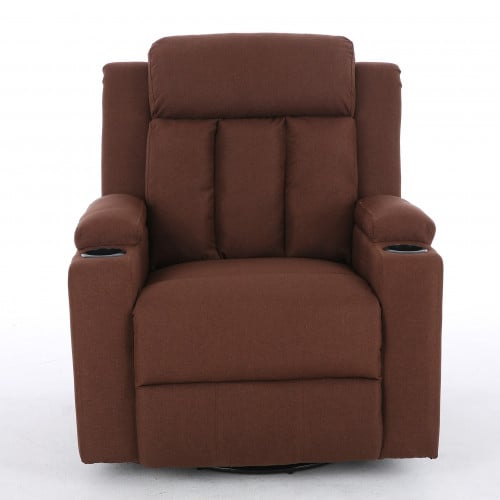 كرسي إسترخاء هزاز ودوار 360 درجة - بني