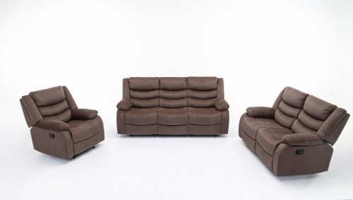 طقم كراسي إسترخاء - 6 أشخاص لون بني