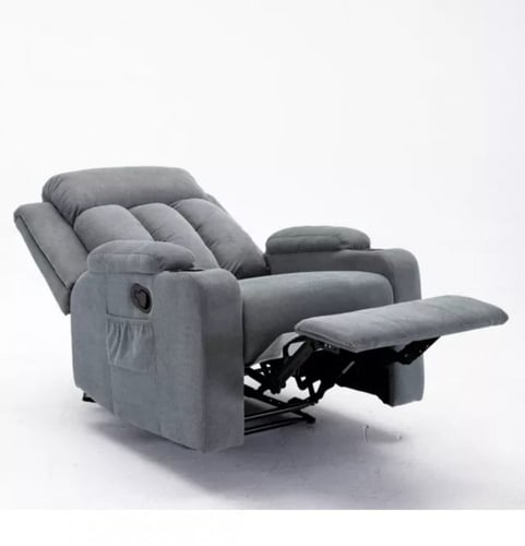 كرسي إسترخاء هزاز ودوار - رمادي