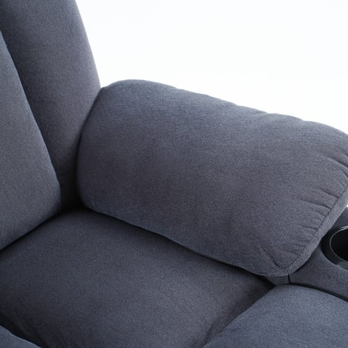 كرسي إسترخاء هزاز ودوار - رمادي غامق