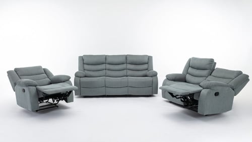 طقم كراسي إسترخاء - 6 أشخاص لون رصاصي