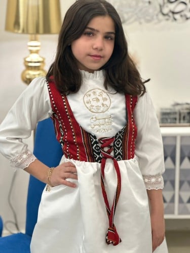 فستان يوم التأسيس سدو احمر