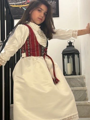 فستان يوم التأسيس سدو احمر