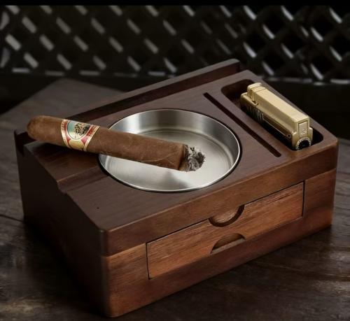 Wooden Cigar Ashtray