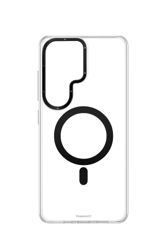 كفر يونكت شفاف اسود مطفي ماك سيف مع اطار اسود - جا...